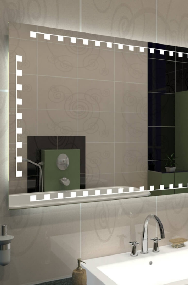Зеркало с подсветкой в ванную по индивидуальным параметрам